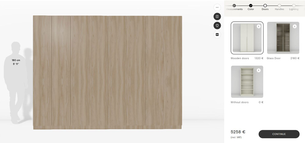 Formify cabinet configurator - step 4
