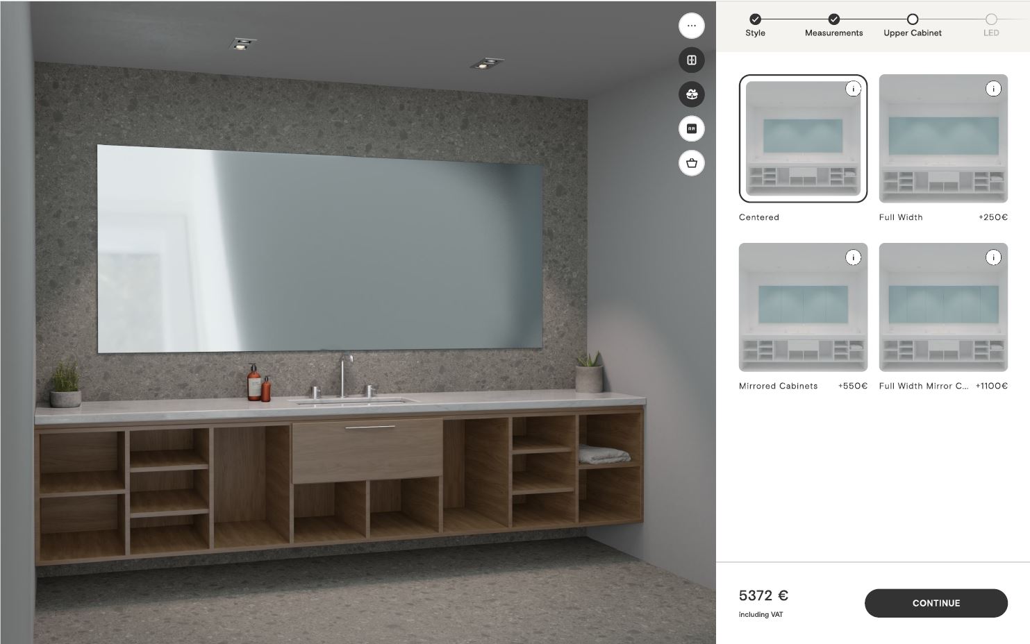 Bathroom configurator