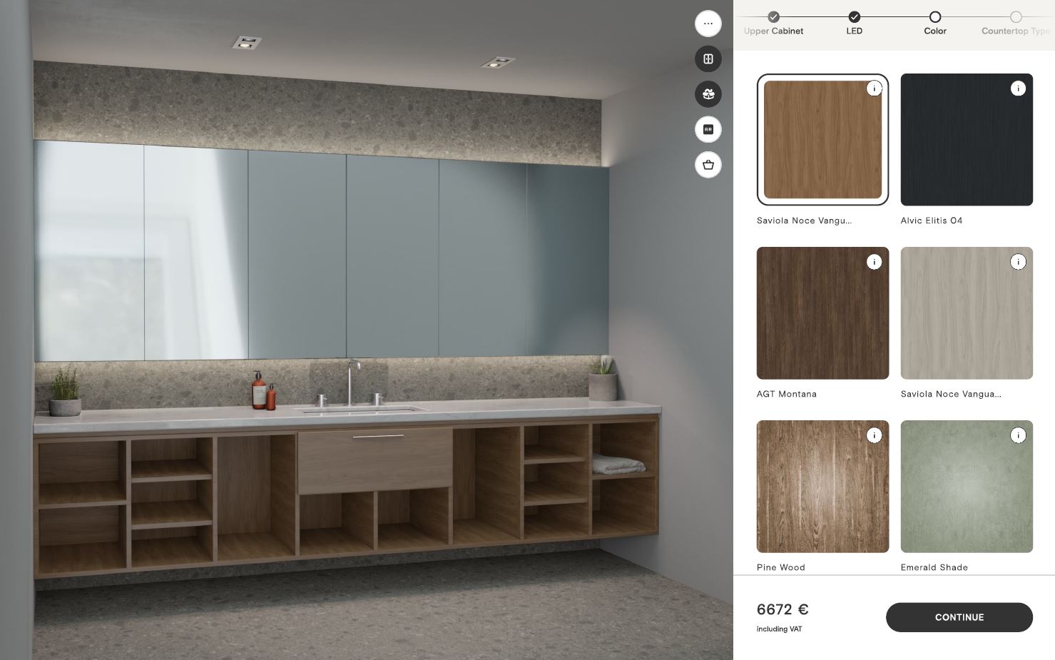 Bathroom configurator