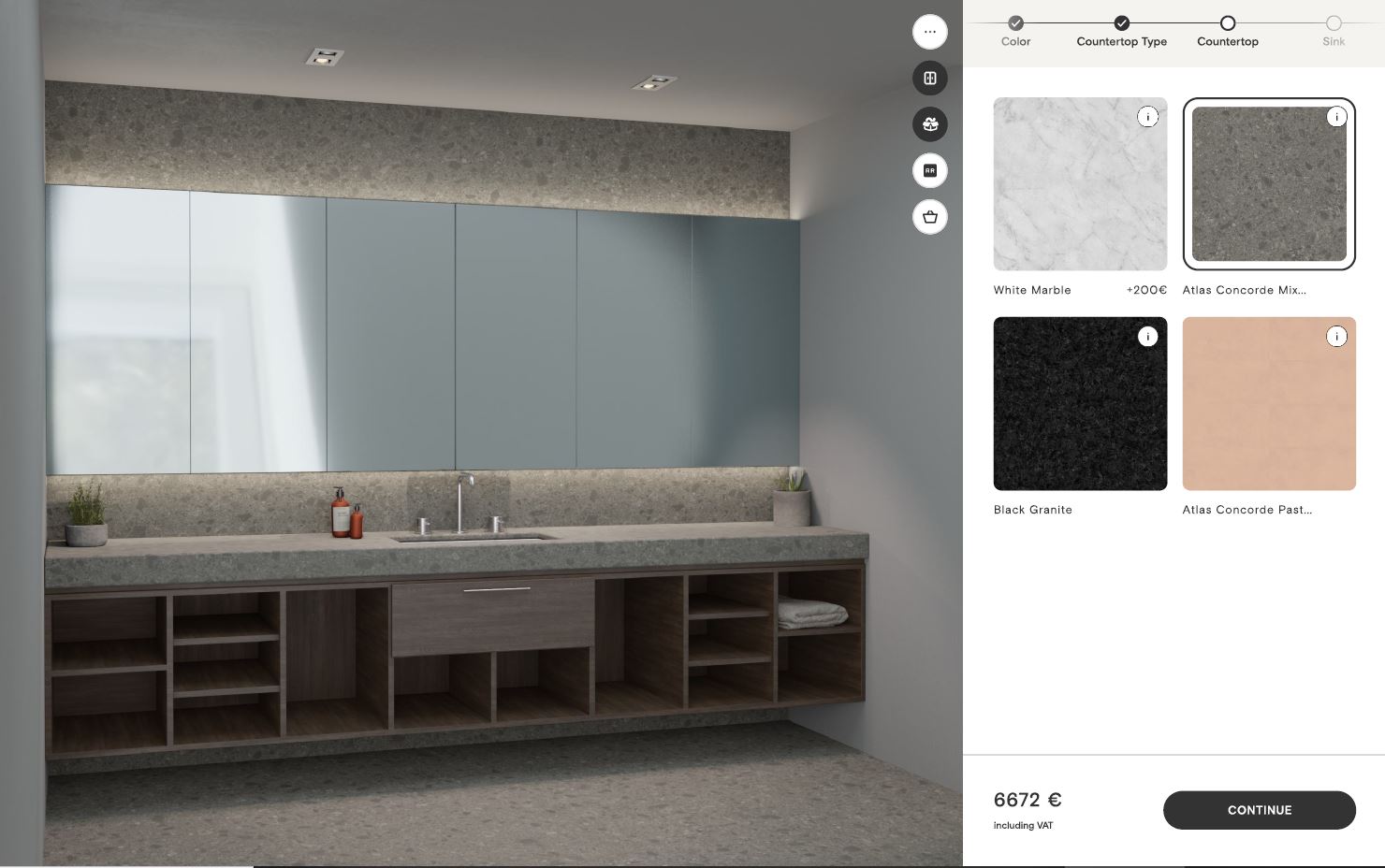 Bathroom configurator