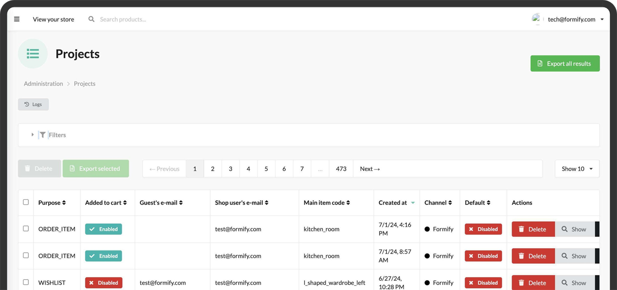 Formify end-to-end solution