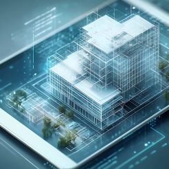 Modern Building Architecture Design Visualization